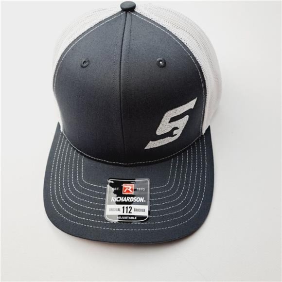 Richardson 112 Trucker Cap Hat Mesh Snapback Gray & White Snap-On Tools Tech Mec - Picture 3 of 6